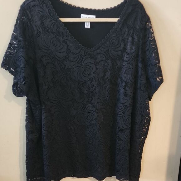 River Island Black Boxy Oversized Blouse - Picture 1 of 4